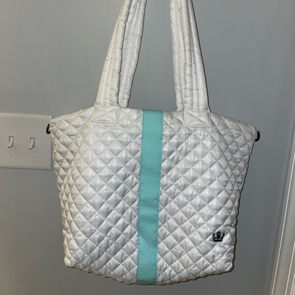 Peloton White Yoga Tote Bag